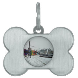 Randig tram ID-bricka husdjur