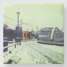 Randig tram stenunderlägg