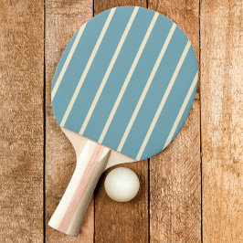 Randig varm akva eftermiddagsfärg pingisracket