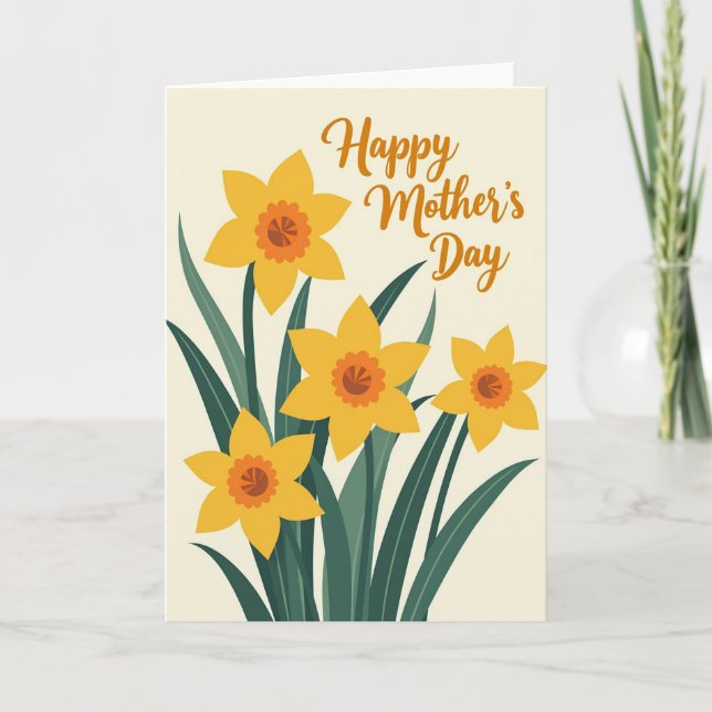 Randig Varm Blommande Glad Kort (Framsida)