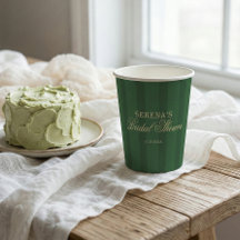 Randig Vintagegrön Bröllopsfest