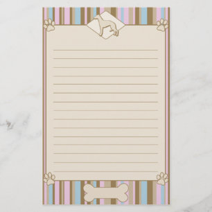 Randig Whippet brevpapper