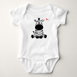 Randig Zebra Baby Bodysuit T Shirt