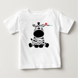 Randig Zebra Baby T-Shirt