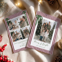Randiga Bågar Jul Familjefoto