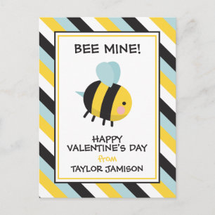 Randiga Bee Mine Valentines Classroom Cards Vykort