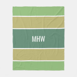 Randiga filt med anpassad monogram