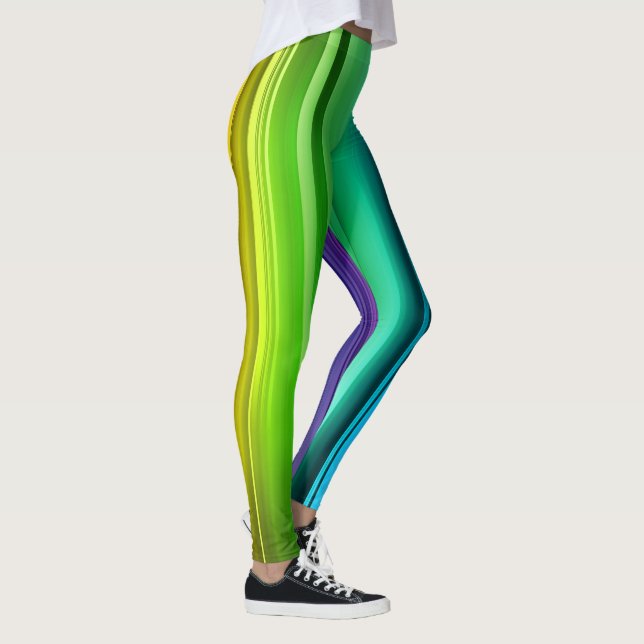Randiga Gradient Leggings (Höger)