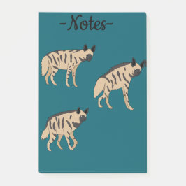 Randiga hyenor post-it block