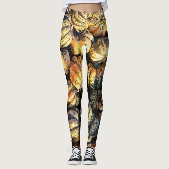 Randiga klusterpumpaber  leggings (Framsida)