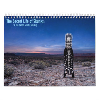 Randiga och Fläckiga Skunkar Kalender