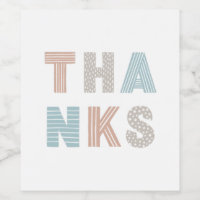 Randiga & prickiga tack typografi fest
