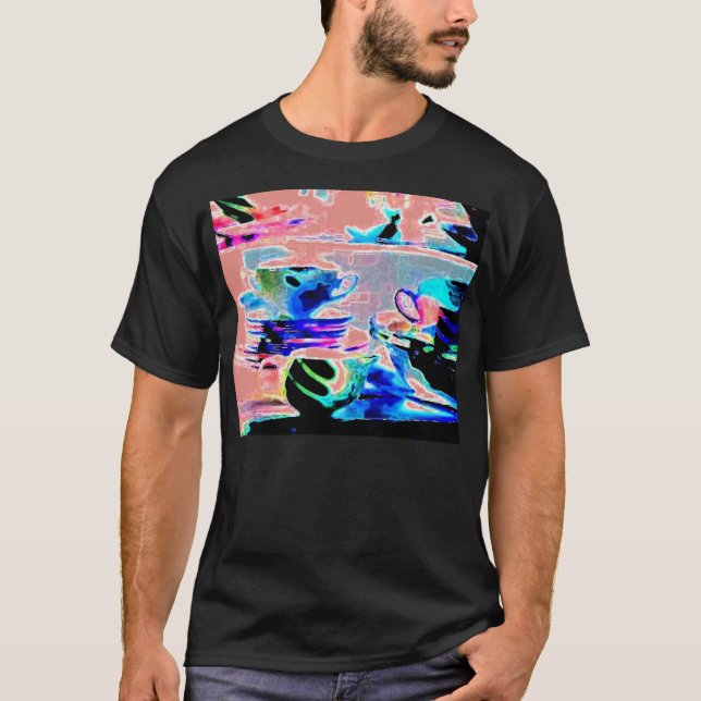 Randiga rosor för Serenadedisk Tee (Framsida)