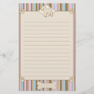 Randigt binda foxterrierbrevpapper brevpapper