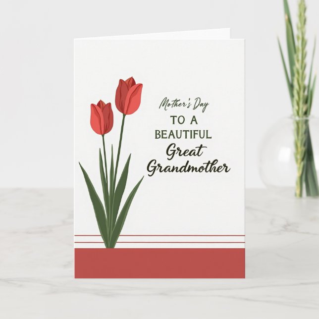 Randigt blommigt sentimentkort kort (Framsida)