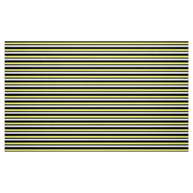 Randigt gult- och svartanpassningsbartyg tyg (Fat Quarter)