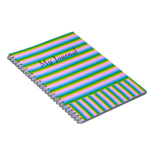 Randigt Journal Anteckningsbok