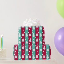 Randigt julgran presentpapper