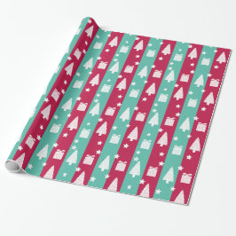 Randigt julgran presentpapper