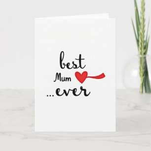 Randigt kort för bästa mamma någonsin