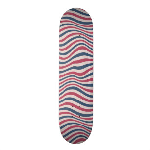 Randigt mönster 2 old school skateboard bräda 21,6 cm