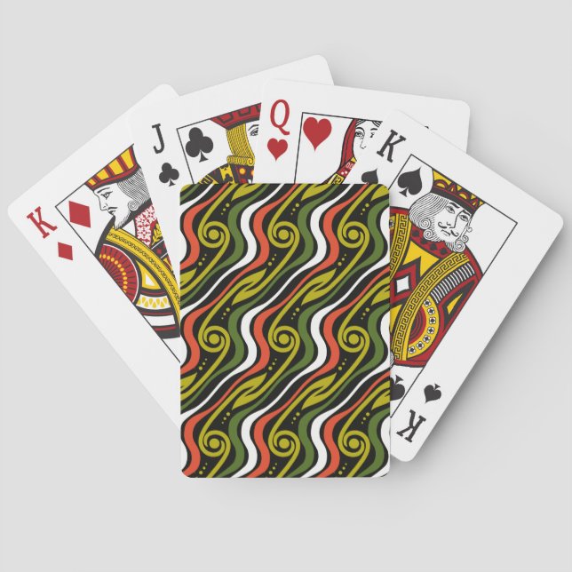 randigt mönster casinokort (Baksidan)