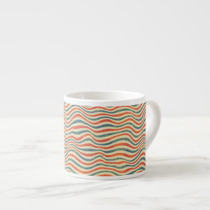 Randigt mönster espressomugg