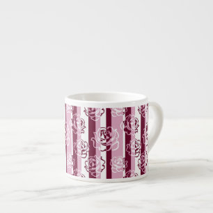 Randigt mönster med ro espressomugg