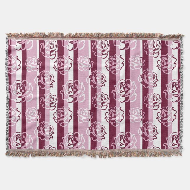 Randigt mönster med ro mysfilt (Framsidan)