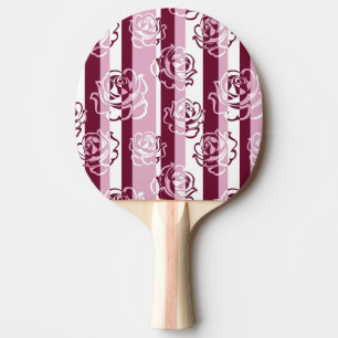 Randigt mönster med ro pingisracket