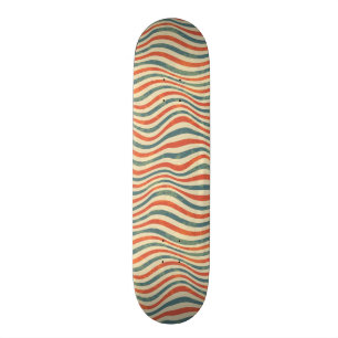 Randigt mönster old school skateboard bräda 18 cm