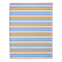 Randigt påslakan för blått och för orange