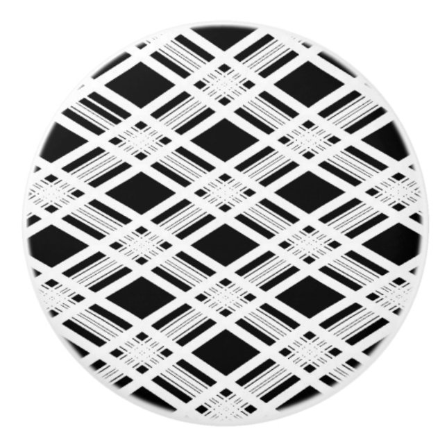 Randigt plädmönster knopp (Framsidan)