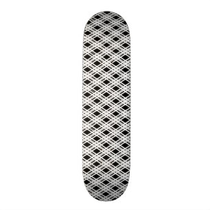 Randigt plädmönster mini skateboard bräda 18,5 cm
