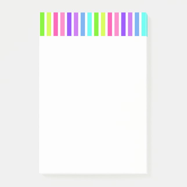 Randigt stort för godis post-it block (Framsida)