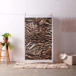 Randigt tiger mönster tyg