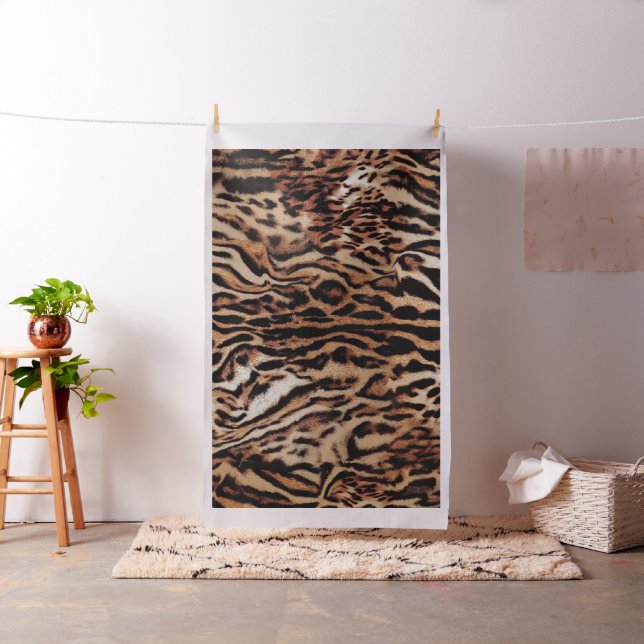 Randigt tiger mönster tyg (In Situ)