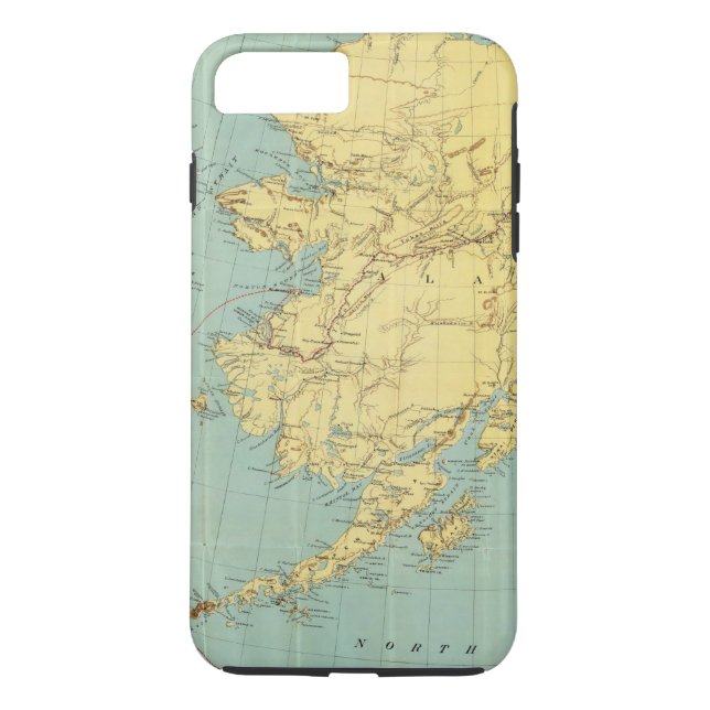 RandMcNallys karta av Alaska Case-Mate iPhone Skal (Baksida)