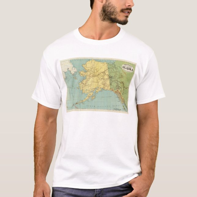 RandMcNallys karta av Alaska T Shirt (Framsida)