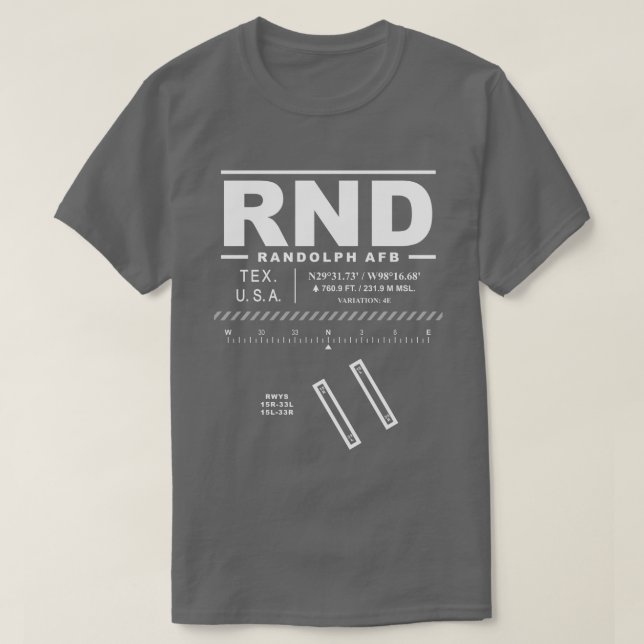 Randolph Air Force Base RND T Shirt (Design framsida)