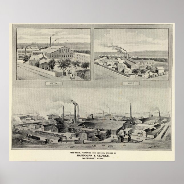 Randolph & Clowes, Waterbury Poster (Framsidan)