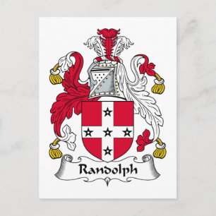 Randolph Family Crest Vykort