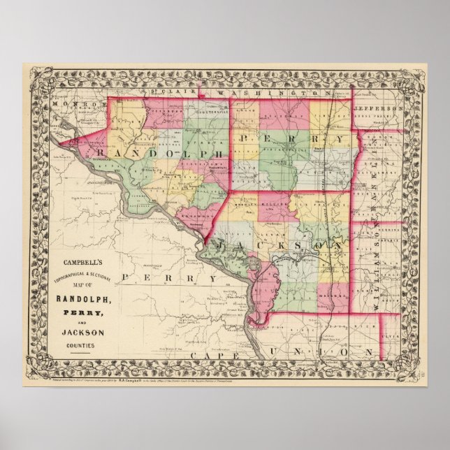 Randolph, Perry, Jackson County Poster (Framsidan)