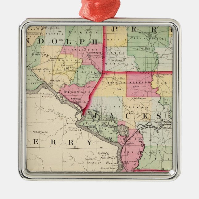 Randolph Perry, Jackson län Julgransprydnad Metall (Framsidan)