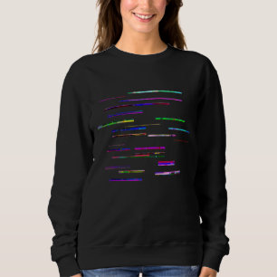 Random Abstrakt Glitch Mönster Collage T Shirt