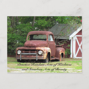 Random Act of Kindess Postcard - Lastbil Vykort