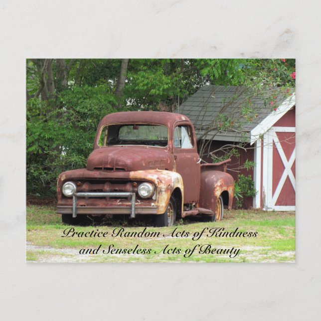 Random Act of Kindess Postcard - Lastbil Vykort (Framsida)