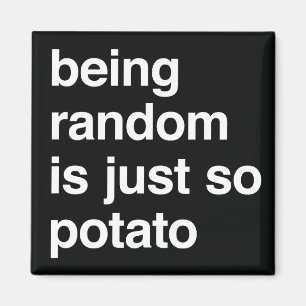 Random är Potato Hoodie Magnet