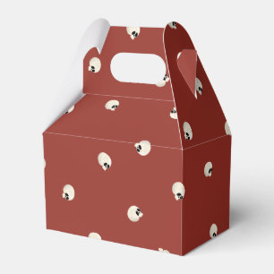 Random Cute Kawaii Skull Dots red Presentaskar