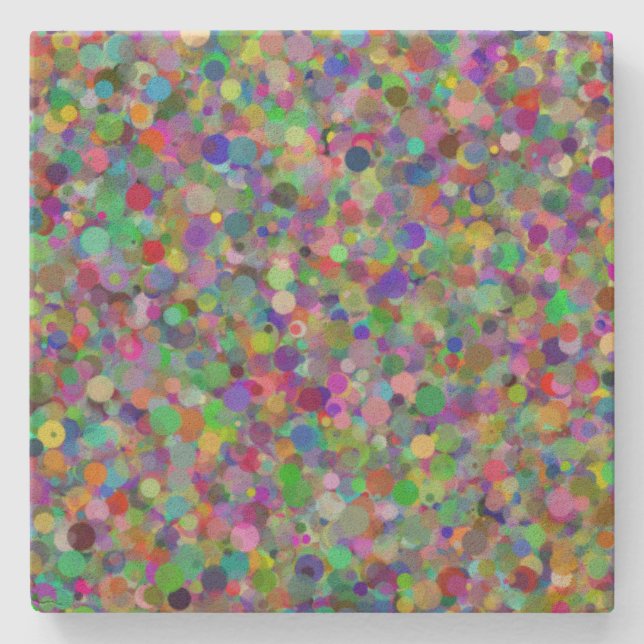 Random Dot Sandstone-Underlägg Stenunderlägg (Framsidan)